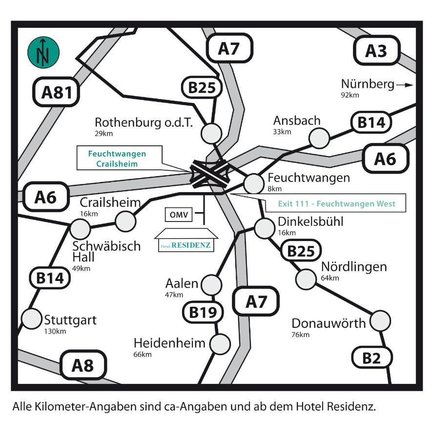 Hotel Residenz Schnelldorf Eksteriør billede